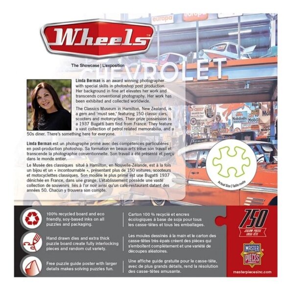 Jigsaw Puzzle Cars Vintage Museum Nostalgic Retro 750 Piece Automobiles 18X24 - Picture 2 of 16